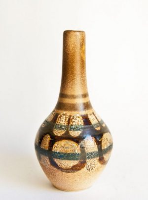 Lapid Israel, Small Bud Vase, Wax Resist Pattern