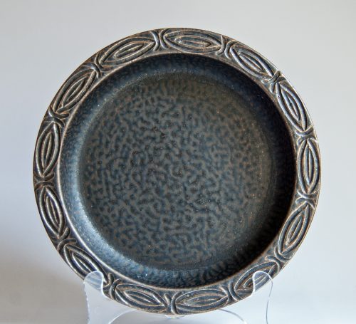 Løvemose Denmark, Stoneware Bowl with Metallic Lustre