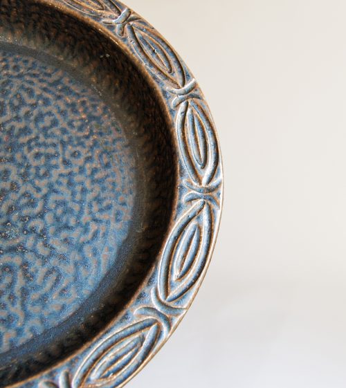 Detail -Løvemose Denmark, Stoneware Bowl with Metallic Lustre